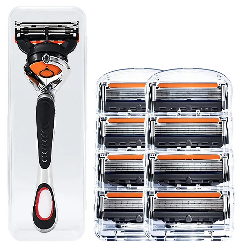 

New Portable Shaver Manual Hair Shaver Rotating Five-layer Blade Unisex Beard and Face Razor