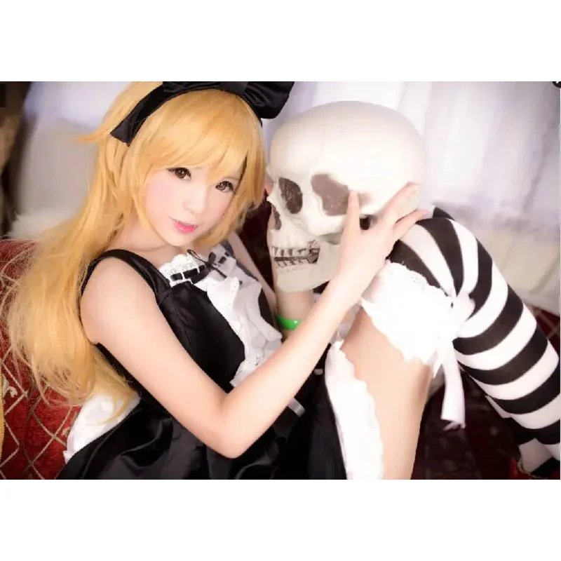 zizi 2025 Monogatari Shinobu Oshino Cosplay Costume with socks and hair accessory 11