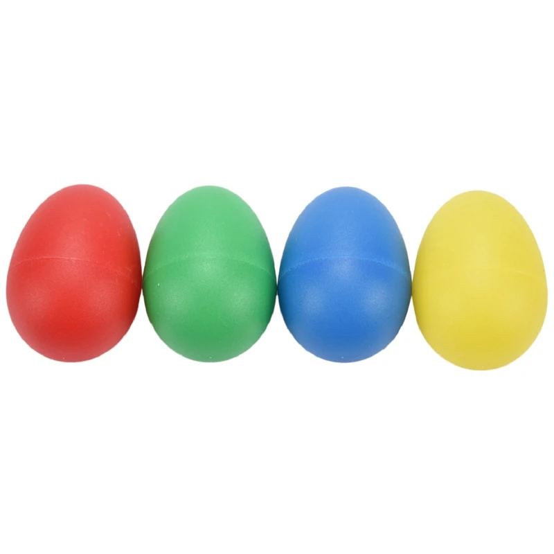 

80Pcs Shaker Eggs Plastic Musical Egg Shaker With 4 Colors Kids Maracas Egg Percussion Toys-AA74