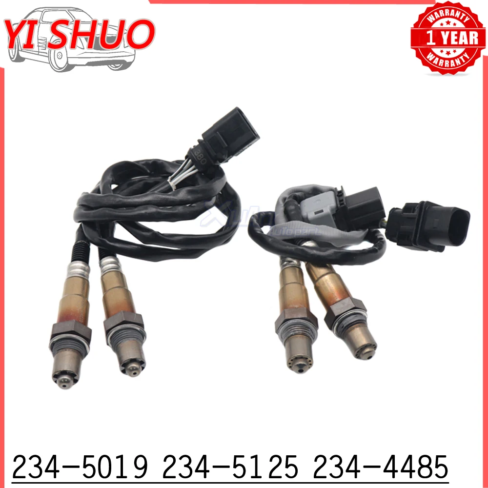 4pc NEW Air Fuel Ratio Oxygen O2 Lambda Sensor 234-5019 234-5125 234-4485 For Volkswagen Touareg For Audi Q7 For Porsche Cayenne