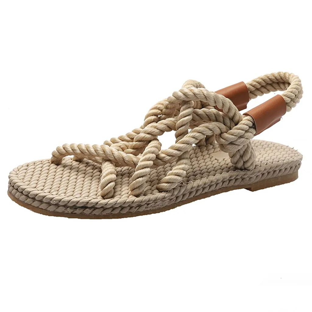 2022 New Sandals Woman Shoes Braided Rope with Traditional Casual Style and Simple Creativity Fashion Sandals Women Summer Shoes