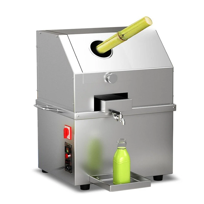 Automatic Stainless Steel Sugarcane Juicer Electric Rechargeable Table Vertical Extractor Street Stall Commercial Use