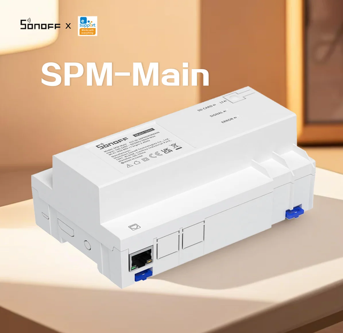 

SONOFF SPM Главный 4-реленый интеллектуальный штабелируемый измеритель мощности 20A/Gang Защита от перегрузки Мониторинг энергопотребления Поддержка SD-карты