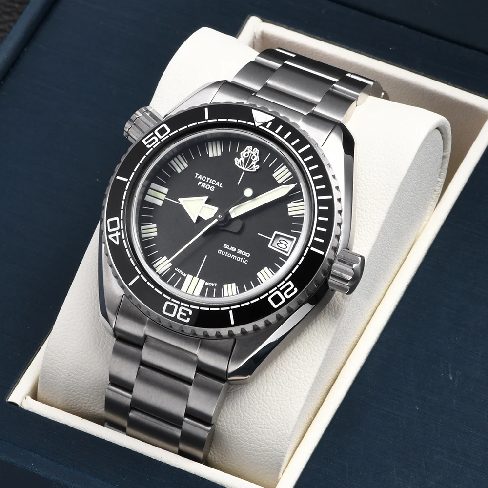 Tactical Frog 41MM Men's Luxury Watch Automatic Mechanical Movement NH35A Titanium Sapphire 200M Waterproof C3 Luminous  Watches view 2