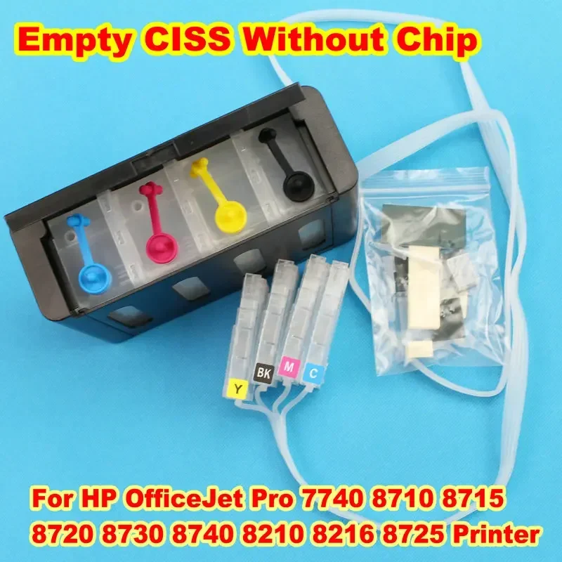 7730 CISS 7740 Cartridge And Tank Bulk Ink System Without Chip 952 953 954 955 For HP 7720 8710 8715 8718 8719 8740 Ciss