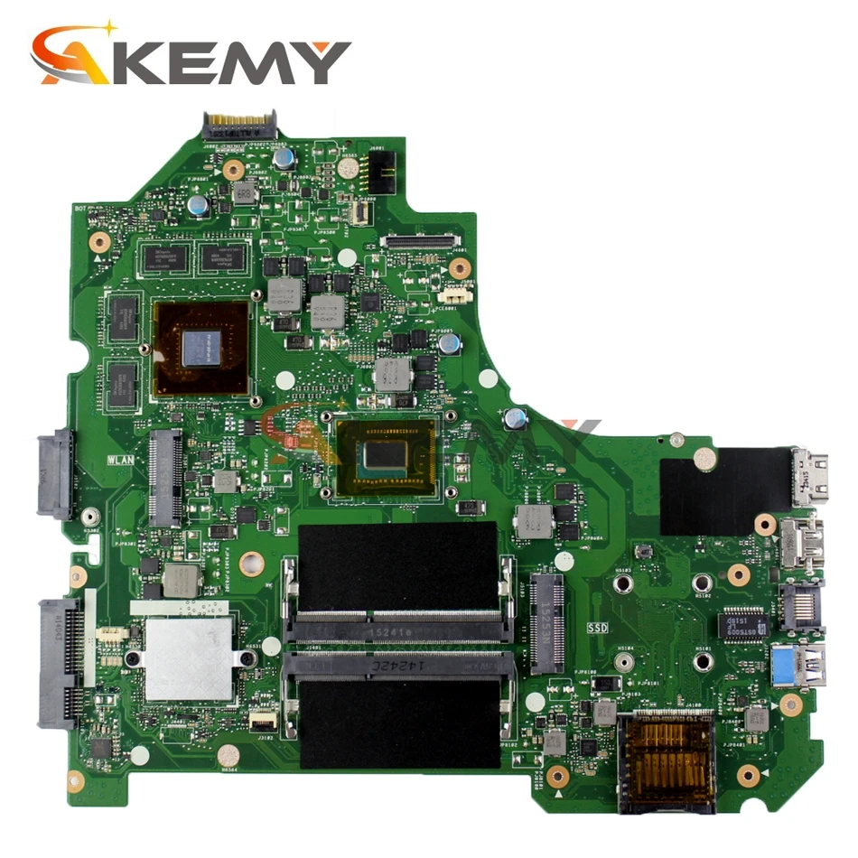 Akemy S550CB Laptop motherboard For Asus S550CB S550C S56C A56C K56C K56CB K56CM original mainboard I5-3337U GT740M/GT630M/GT635