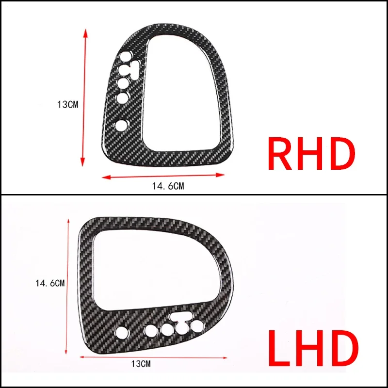 For SEAT Leon Mk2 1P 2008-2012 Soft Carbon Fiber Car Central Control Gear Shift Indicator Panel Sticker Trim Car Accessories view 2