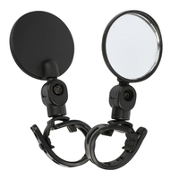2 Pcs Rearview Mirrors Handlebar Black Resin Acrylic Material Universal Bike Accessories Scratch Resistant Long Life