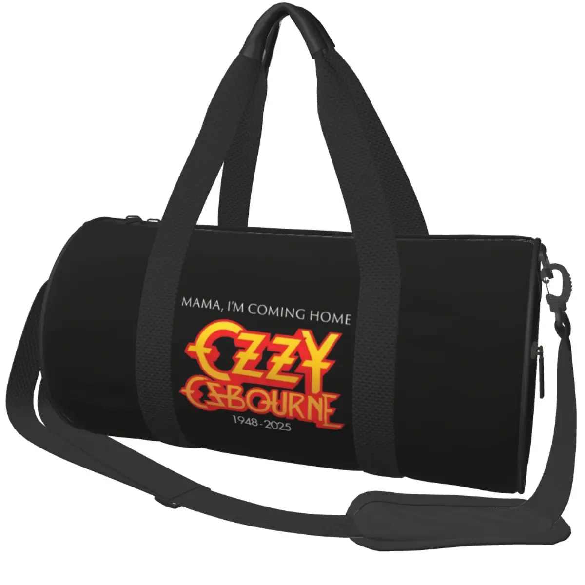 

Спортивная сумка Ozzy Osbourne Memorial RIP 1948-2025 Rock Legend Спортивная сумка с обувью Мужская портативная сумка с узором Багажная сумка для фитнеса