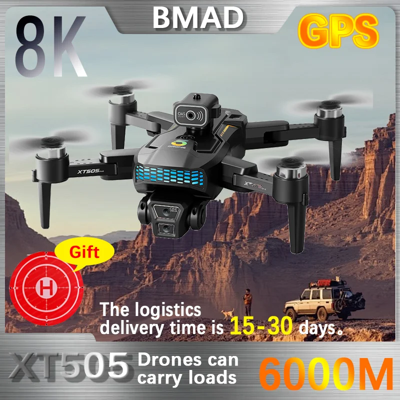 

BMAD XT505 Drone GPS Positioning Brushless Motor High Definition Dual Camera Aerial Photography Obstacle Avoidance Drone