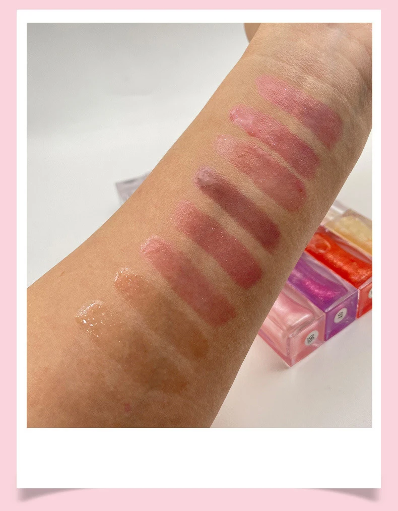 9色展開 リップオイル プライベートラベル 温度変化 パール調 カスタムロゴ 長持ち グロッシー プランプメイク クルエルティフリー