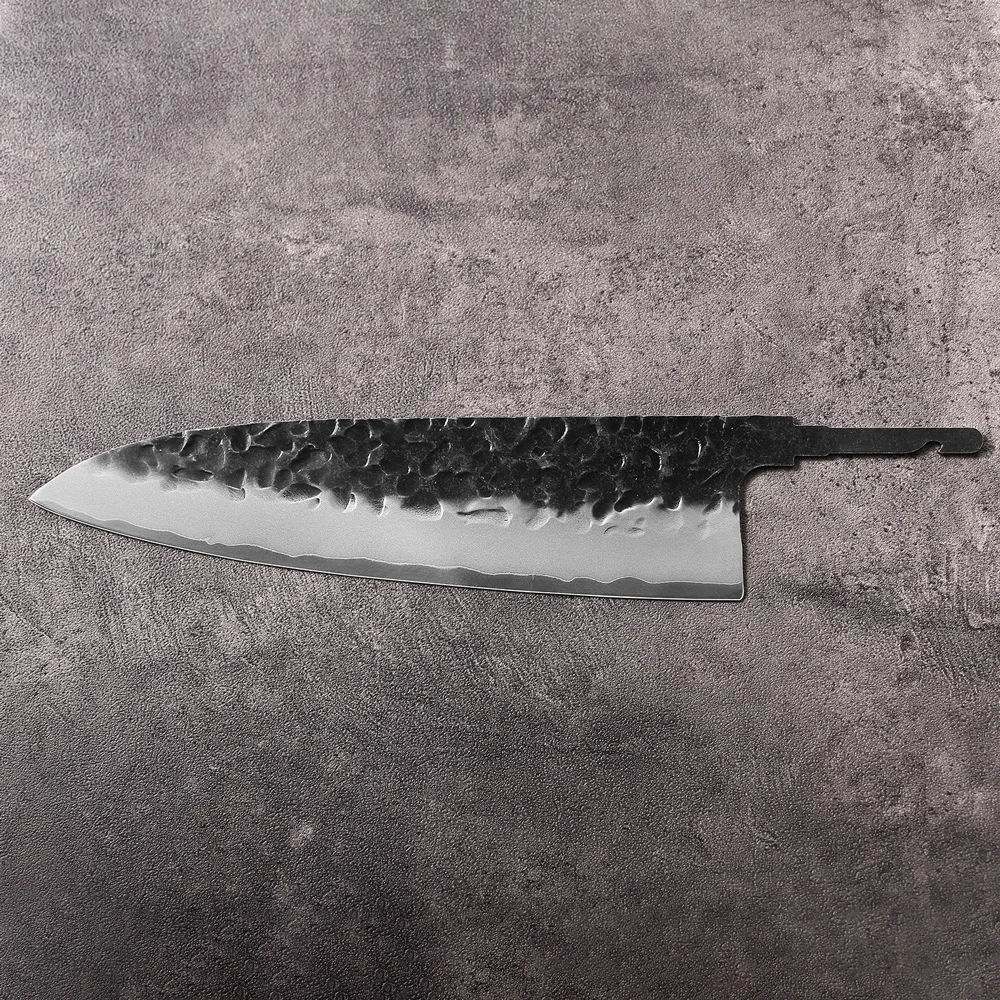 8.2 بوصة سكين الطاهي شفرة فارغ - مراجعة Knife Blade Blank Damascus Steel Forged وسعره
