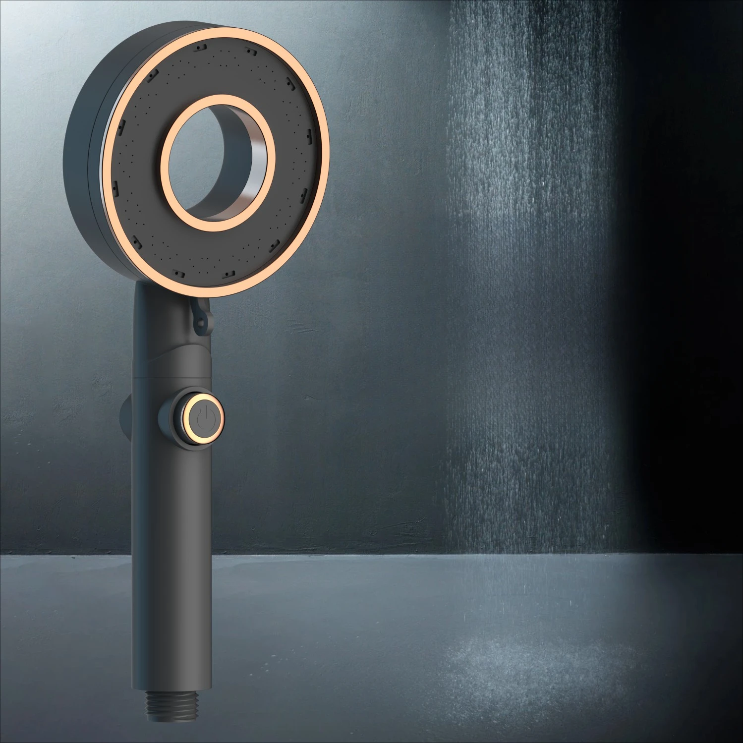 

Pressurized shower head