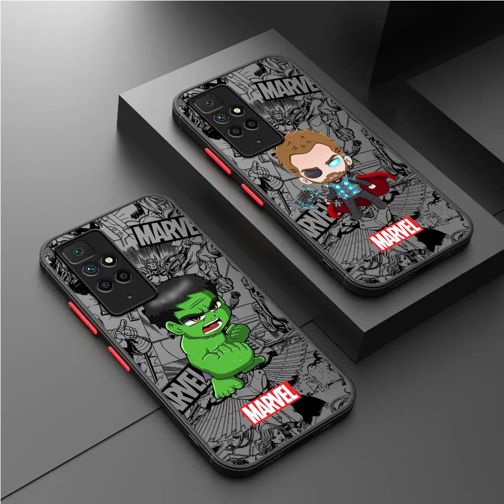 

Case For Xiaomi Redmi Note 11 10 Pro 12 13 12S 11S 10S 9 9S 8 10C 9A 9C 8T 9T PC Hard Funda Back Phone Cover Hulk Venom Marvel