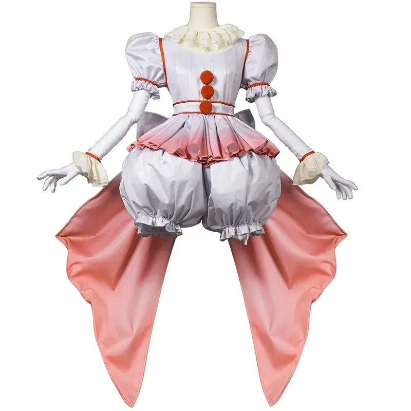 Halloween movie Horro clown cosplay costume clown girls outfit horror lolita dress up women fancy dress Carnival Party full set