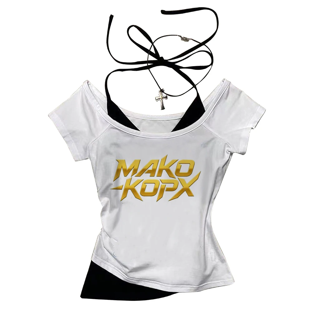 Max Korzh cropped top shoujo meme gothic jojifuku summer tshirt funny manga vintage