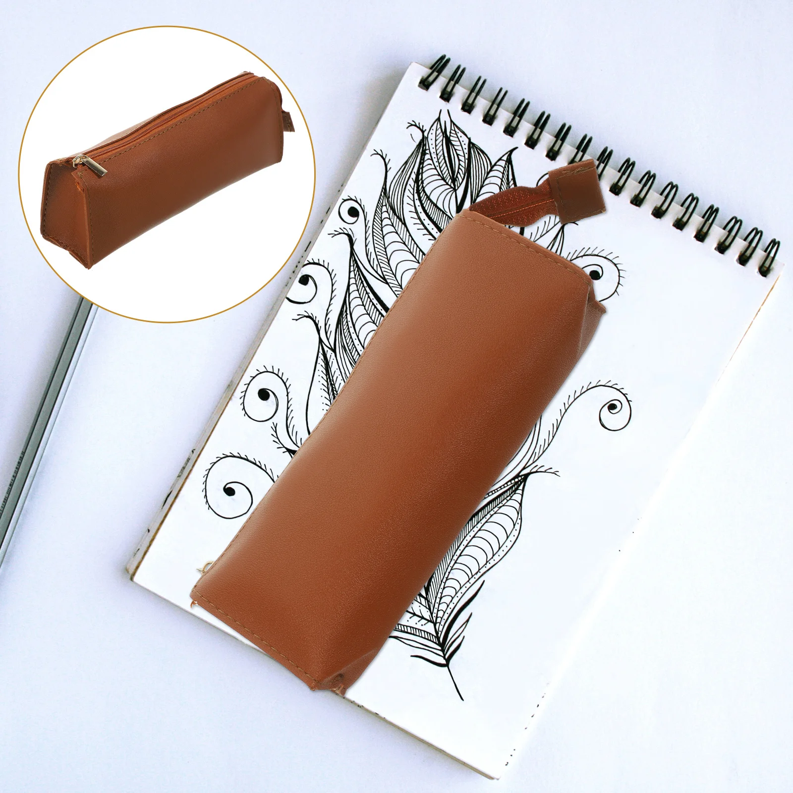 

Cute Pencil Case Aesthetic Pencil Pouch for Girls Slim Portable Pen Bag Durable Smooth Zipper Small Stationery Storage