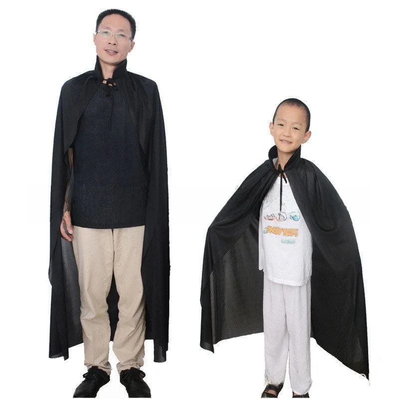 loween Costume per adulti e bambini Bla Colletto in spugna Mantello Performance Festival ow Costume Mantello con cappuccio Full Bla