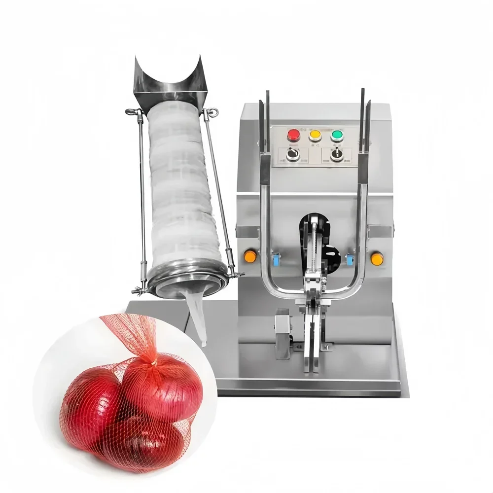 Carrot Ginger Potato Mesh Bag Packing Machine Clipping Mesh Bag Packing Machine