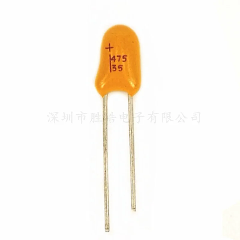 

10piece New Goods Tantalum Capacitor 4.7uF 35V 475 Brand New 35V4.7uF DIP High Quality