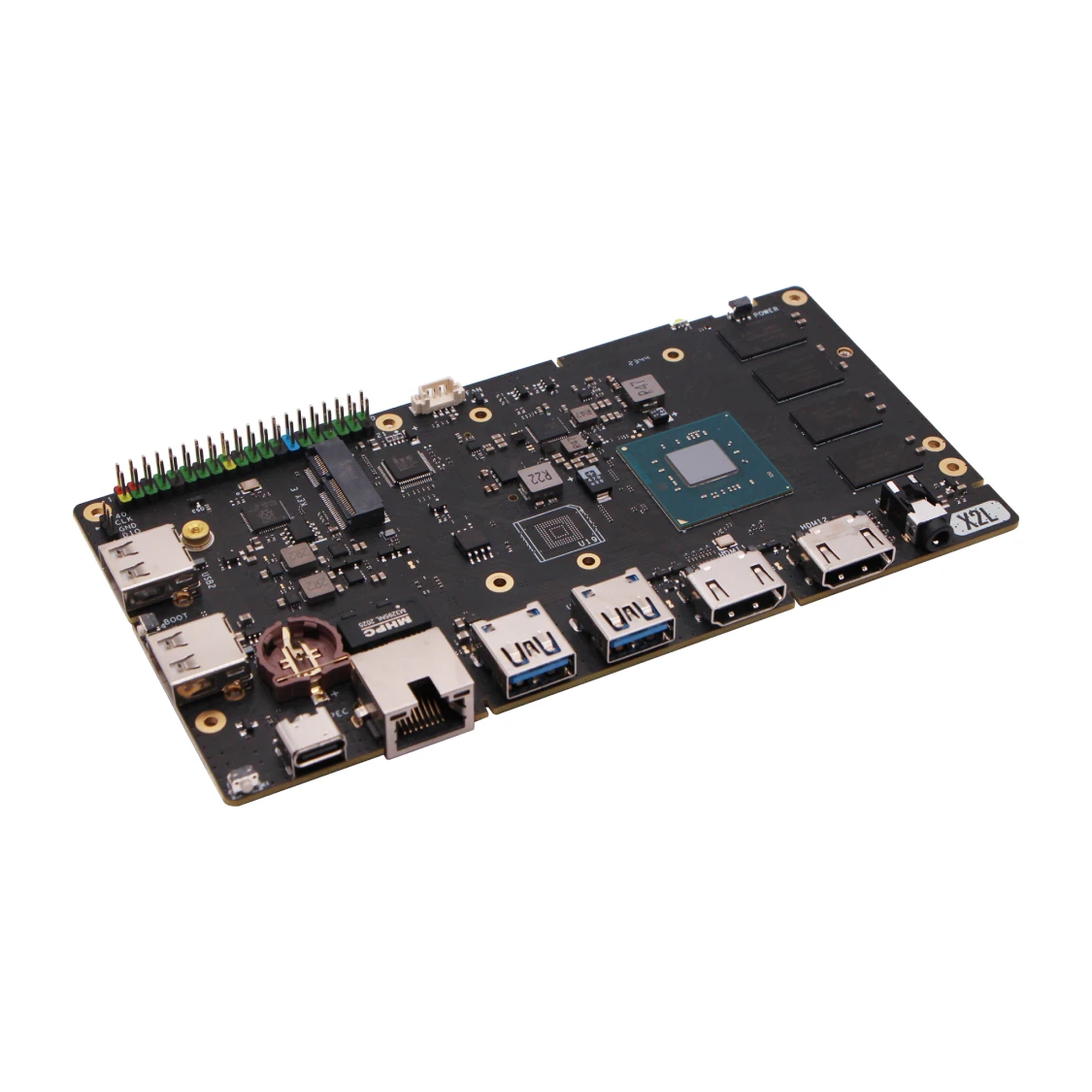 Radxa X2L Intel J4125 4-rdzeniowy procesor SBC, GPU, HDMI z wyjściem 4K, złącze M.2 M Key z PCIe 2.0, komputer jednopłytkowy