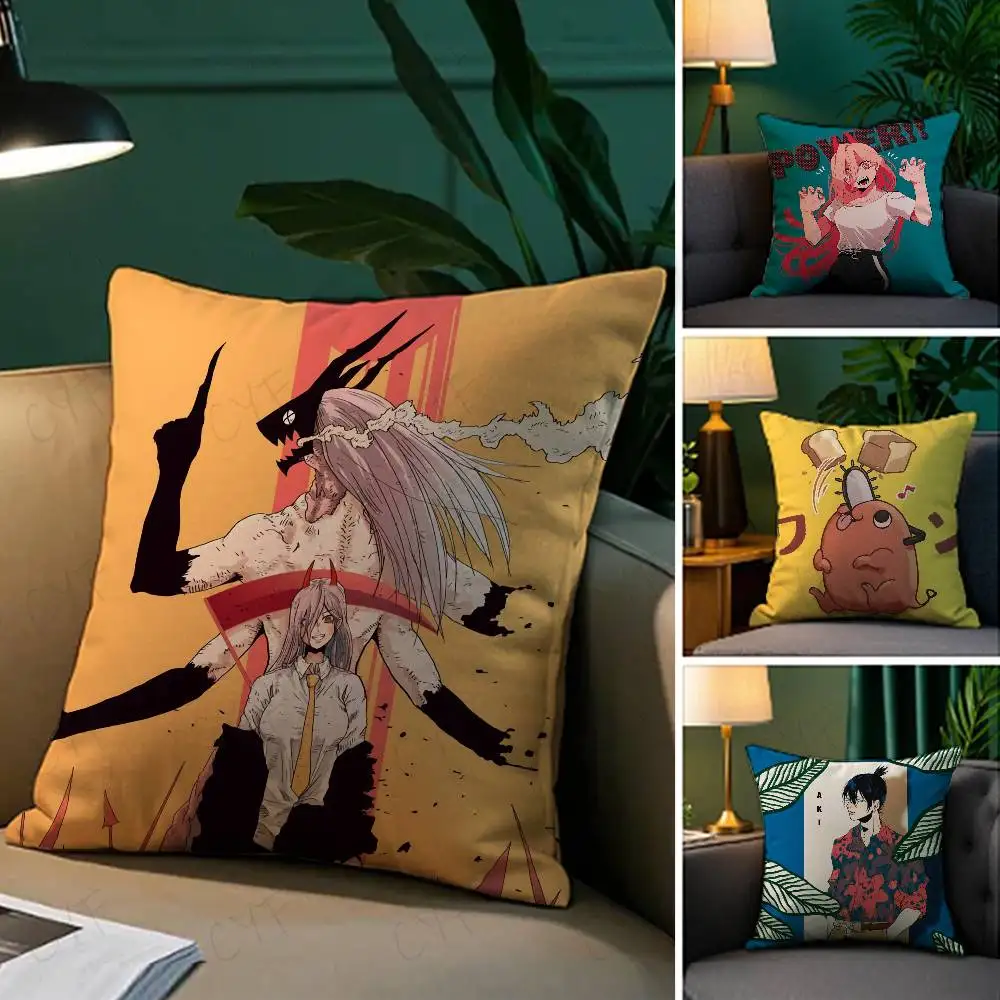 

Hot comics Chainsaw Mans Pochita Pillow Case Custom Printed Brushed Fleece Pillow, Baby Skin-Touch, Eco-Friendly Dye-Sublimation