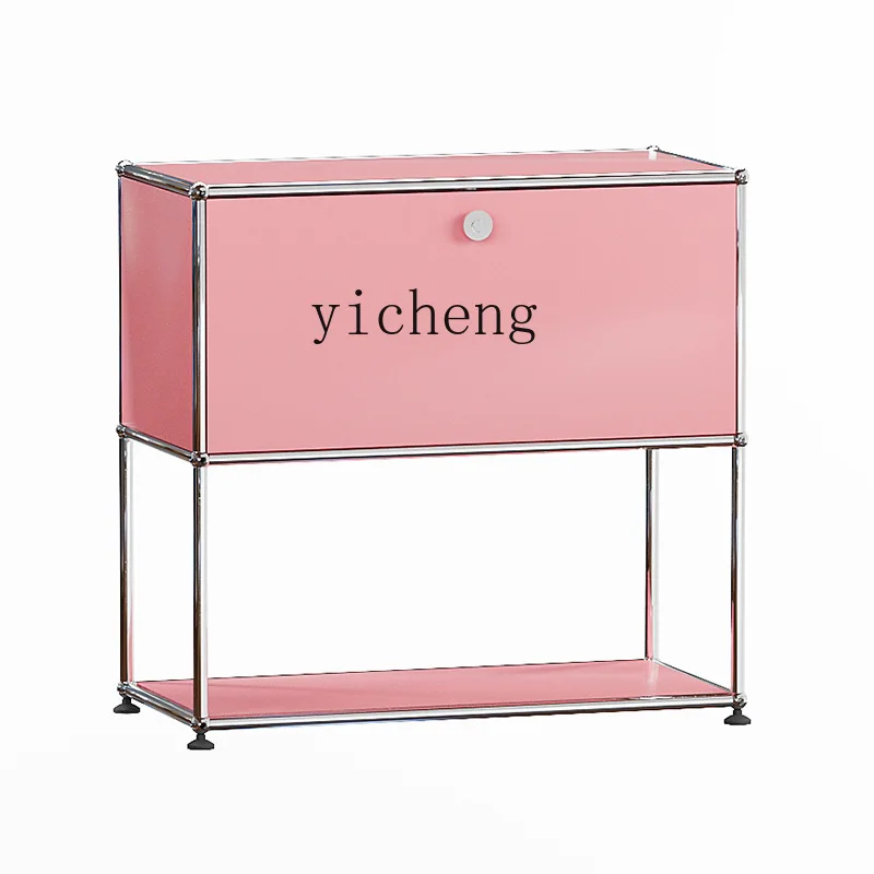 

ZC Zhonggu USM Module Combination Cabinet Stainless Steel Sideboard Cabinet Korean Style Simple Bedside Table