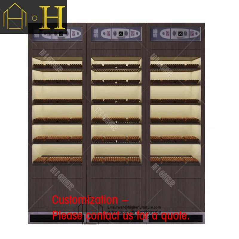 custom.Custom Smoking Shop Acrylic Electronic LED Display Rack Atomizer Display Cabinet