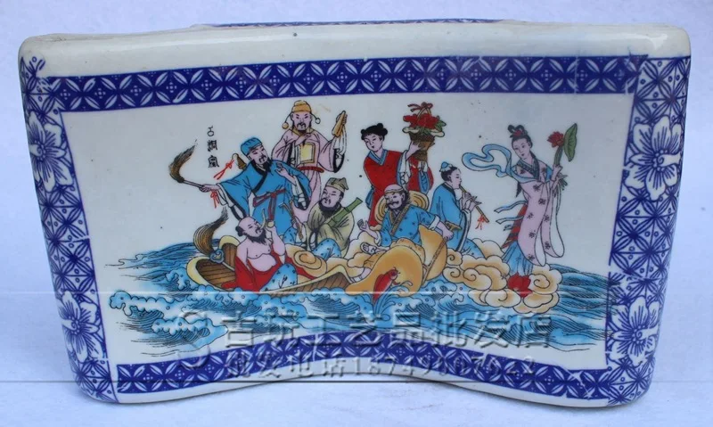 Handmade handicrafts pillow Ming and Qing dynasty ceramic porcelain home