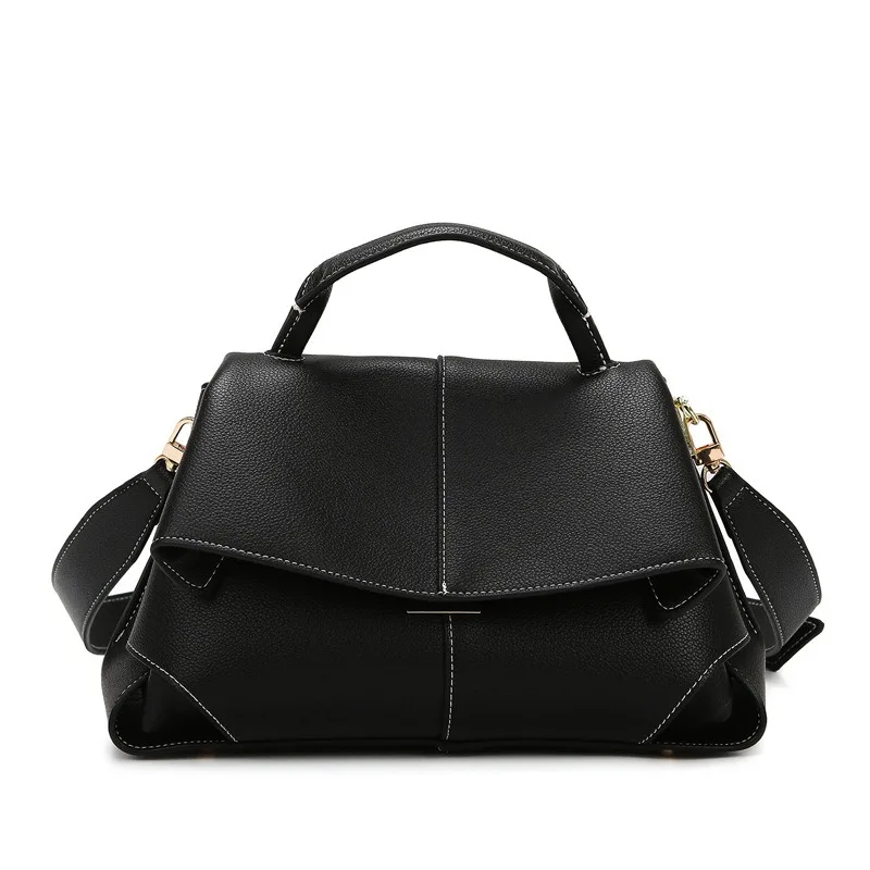 2025 High-Quality Women's Pleated Leather Handbag Luxurious Texture Shoulder Bag Slanted Body Design for Fashionable Women