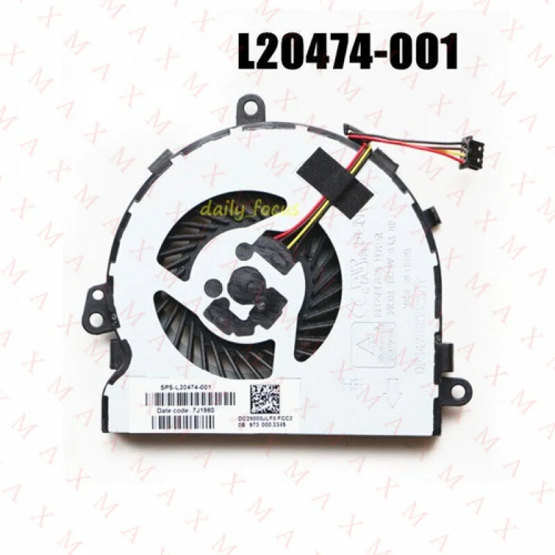 

LL НОВЫЙ ноутбук для HP 250G6 250 G6 255 G6 255 G6 TPN-C130 Вентилятор охлаждения процессора