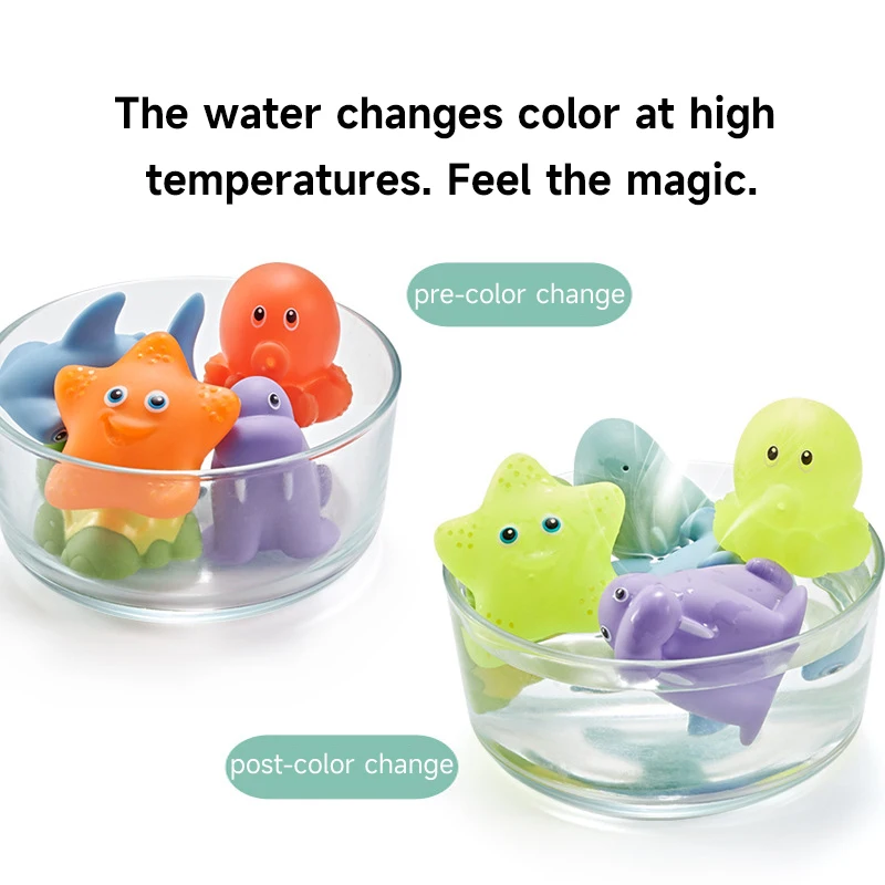 Baby Bath Toys Set Summer Swimming Cute Animals Bath Toy Play Water Fishing Bath Kids Toys Baby Floating Fishing Playing Water