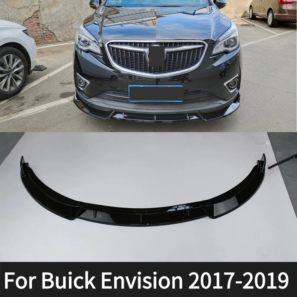 For 2017-2019 Buick Envision  Car Accessories Front Bumper Lip Spoiler Splitter Diffuser Detachable Body Kit Cover Guard