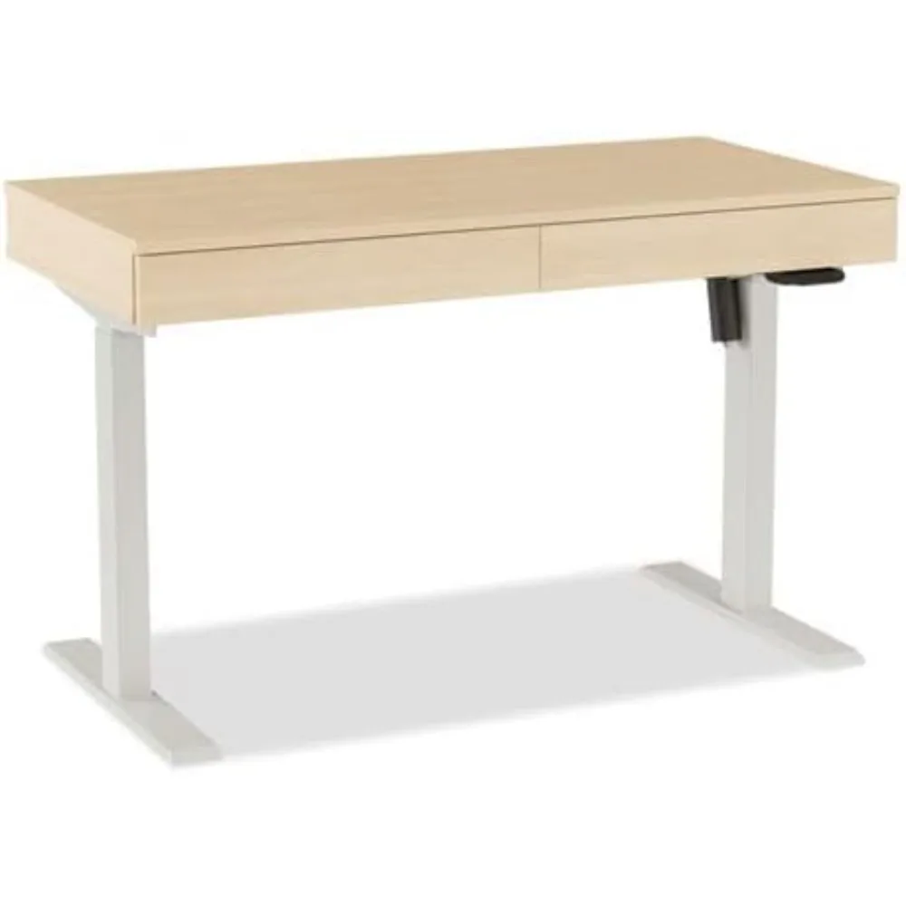 

Deluxe Electric Sit-Stand 2-колонная рабочая станция, 2 столешницы, 47,2x23,6x29,7 до 46,3 дюймов, естественный/фотосерый