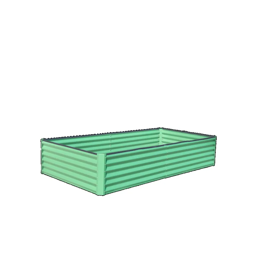 

6x3x1ft Galvanized Raised Garden Bed Outdoor Planter Garden Boxes Large Metal Planter Box for Gardening Vegetables Fruits Flowe