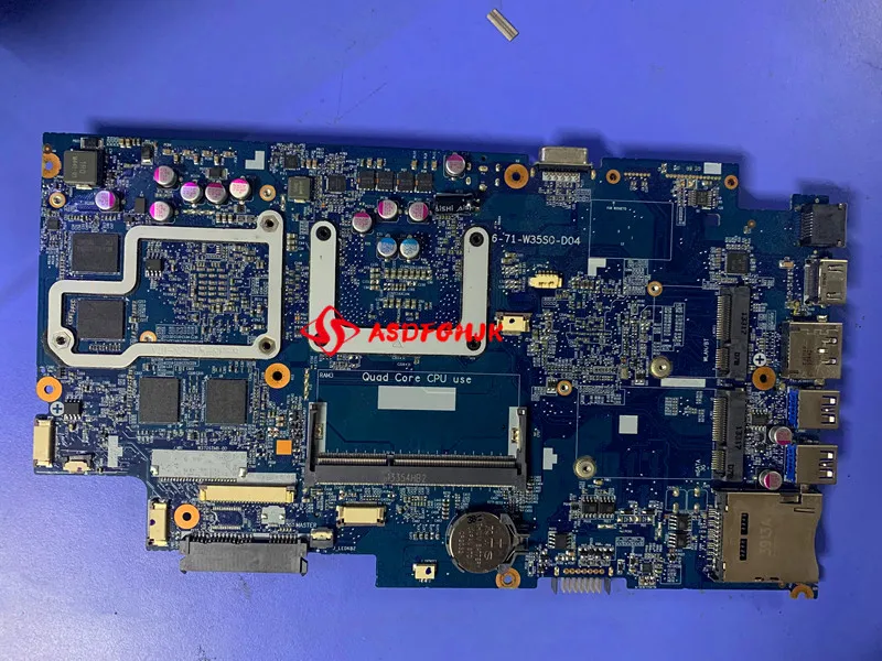 6-71-W35S0-D04 6-77-W355ST00-D04 For HASEE K650C K650S K760C W350ST W355ST Notebook Motherboard With PGA947 GPU GTX765M 760M