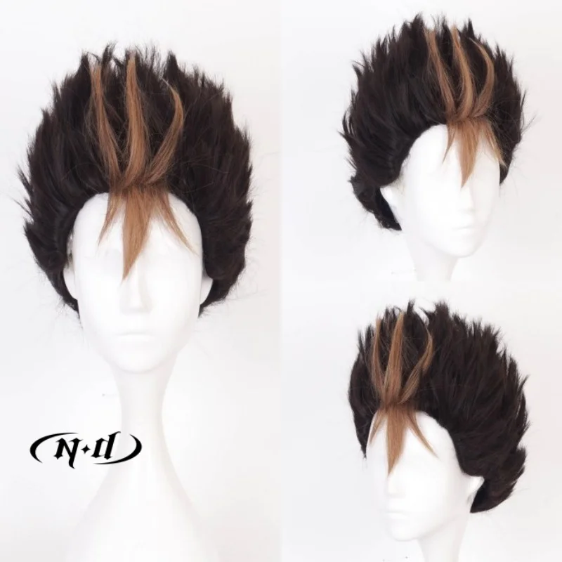 

ND Yu Nishinoya Cosplay Wig Hairpiece Haikyu Anime Cosplay Hair Wig Heat Resistant Synthetic for Comic Con Coser Costume Party