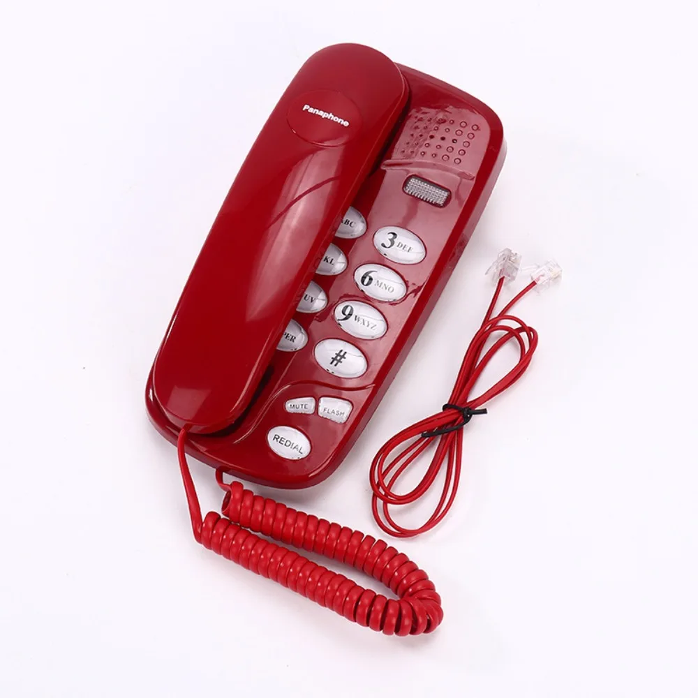 NEW Wall Mountable Corded Phone Landline Desktop Compact Telephone Handset Easy to use Wired Telephone Hotel Office House