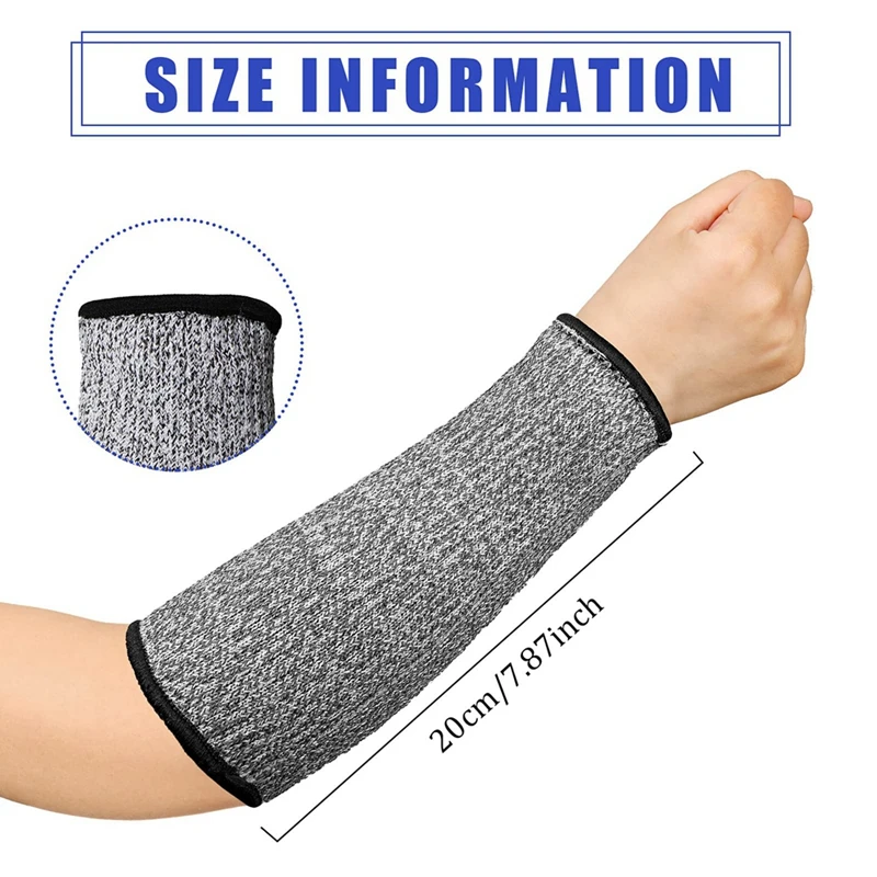 3 Pairs Arm Protectors For Thin Skin And Bruising Cut Resistant Forearm Sleeve Level 5 Arm Burn Protection Sleeve