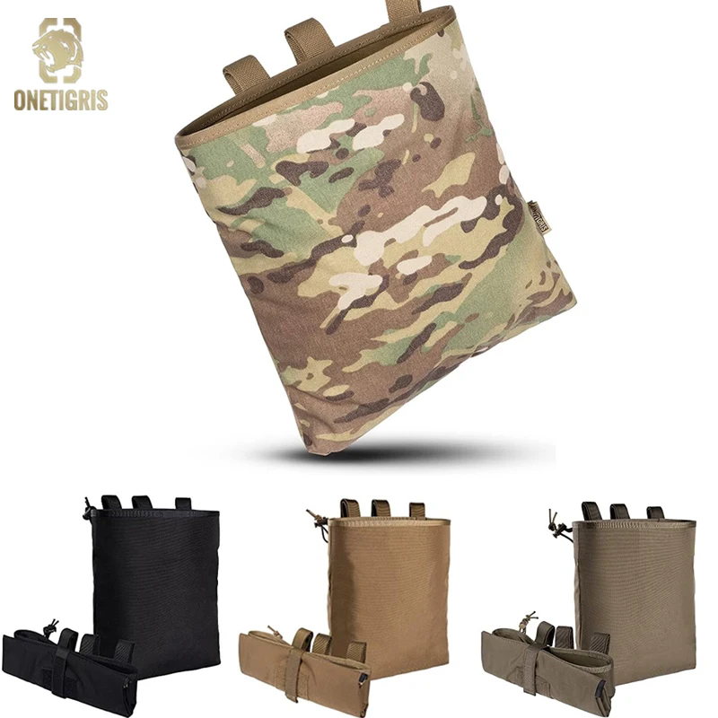 

ONETIGRIS Tactical Molle EDC Recycle Pouch Portable Folding AR AK Recovery Storage Bag Outdoor Hunting Equipmen Bag