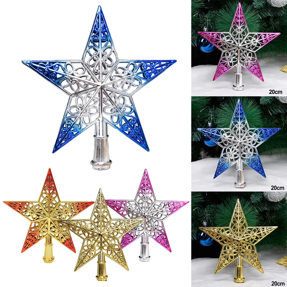 

20CM Tree Top Star Christmas Tree Top Star Festive Decoration Strong Christmas Atmosphere Good Luck And Happiness