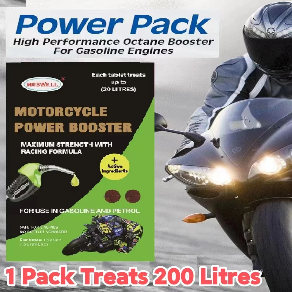 Motorcycle Power Pack  High Performance Octane Booster Increase for Petrol Gasoline  Fast Acceleration Eliminate Knock &Ping