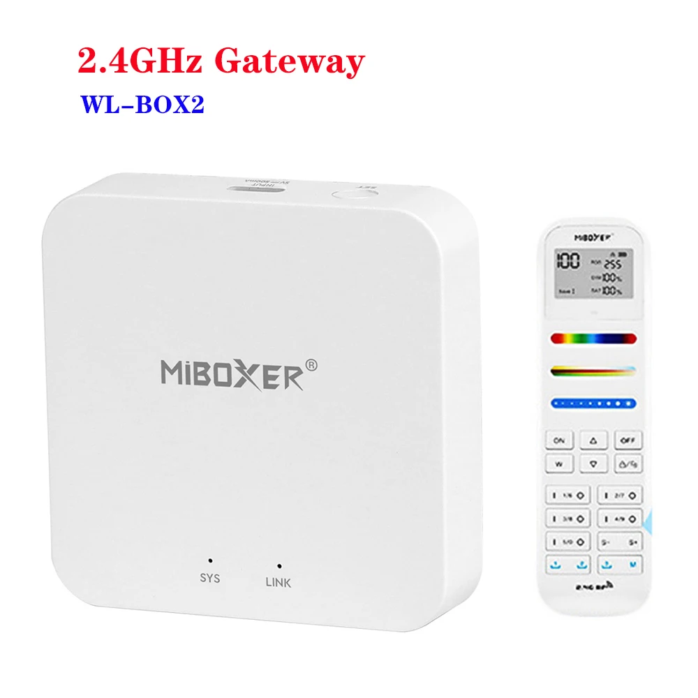 

Miboxer WL-Box2 2.4GHz Gateway Wifi controller DC5V compatible with IOS/Andriod system TUYA APP Control