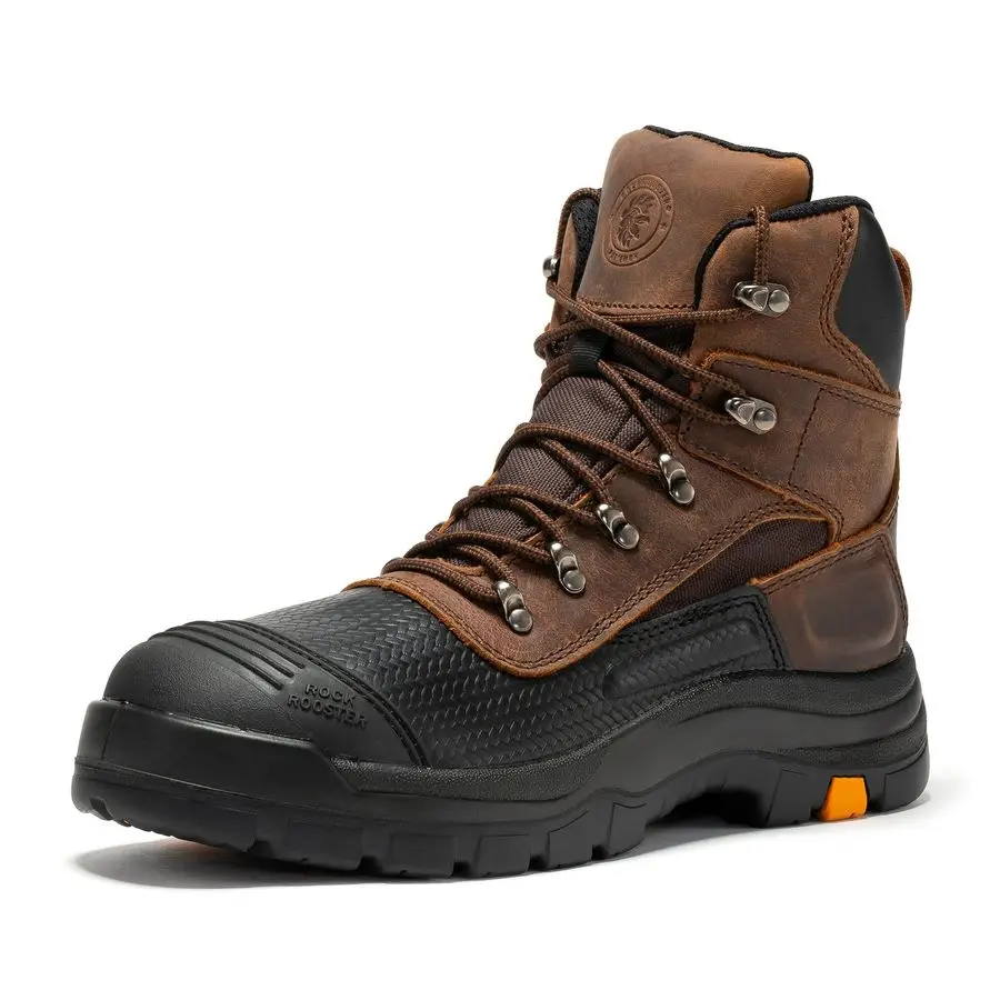 

Sedona Mens Waterproof Puncture Resistant Work Boots, 6 Lace Up Steel Toe ASTM Safety Boots AK216