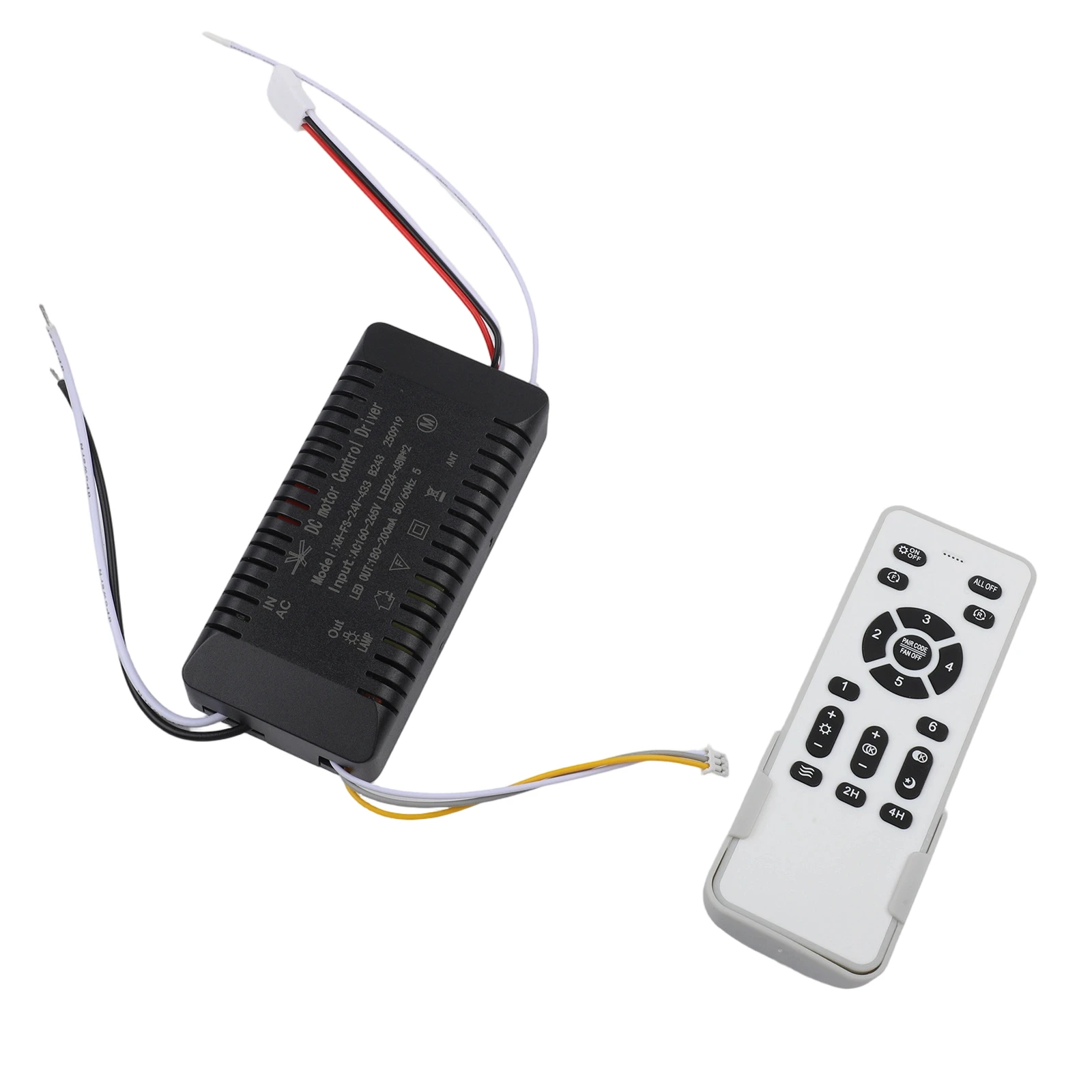 

Невидимый контроллер освещения вентилятора с дистанционным управлением и бесступенчатым затемнением для использования в спальне, совместимый с входом AC160 265 В