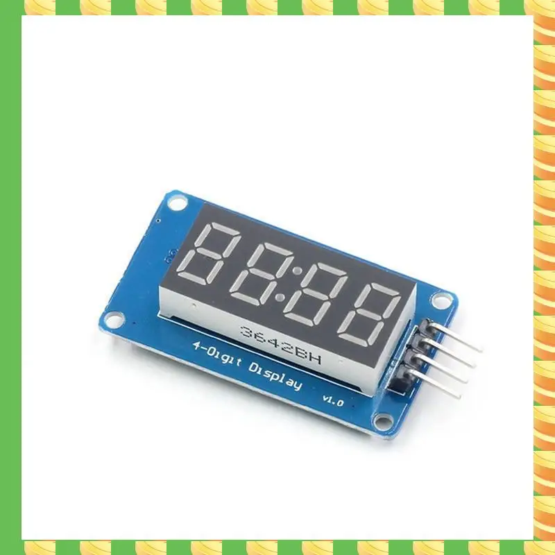 Modulo display LED AB53 a 4 bit Scheda driver seriale a 4 per Arduino, tubo orologio anodo rosso da 0,36 pollici a 7 segmenti