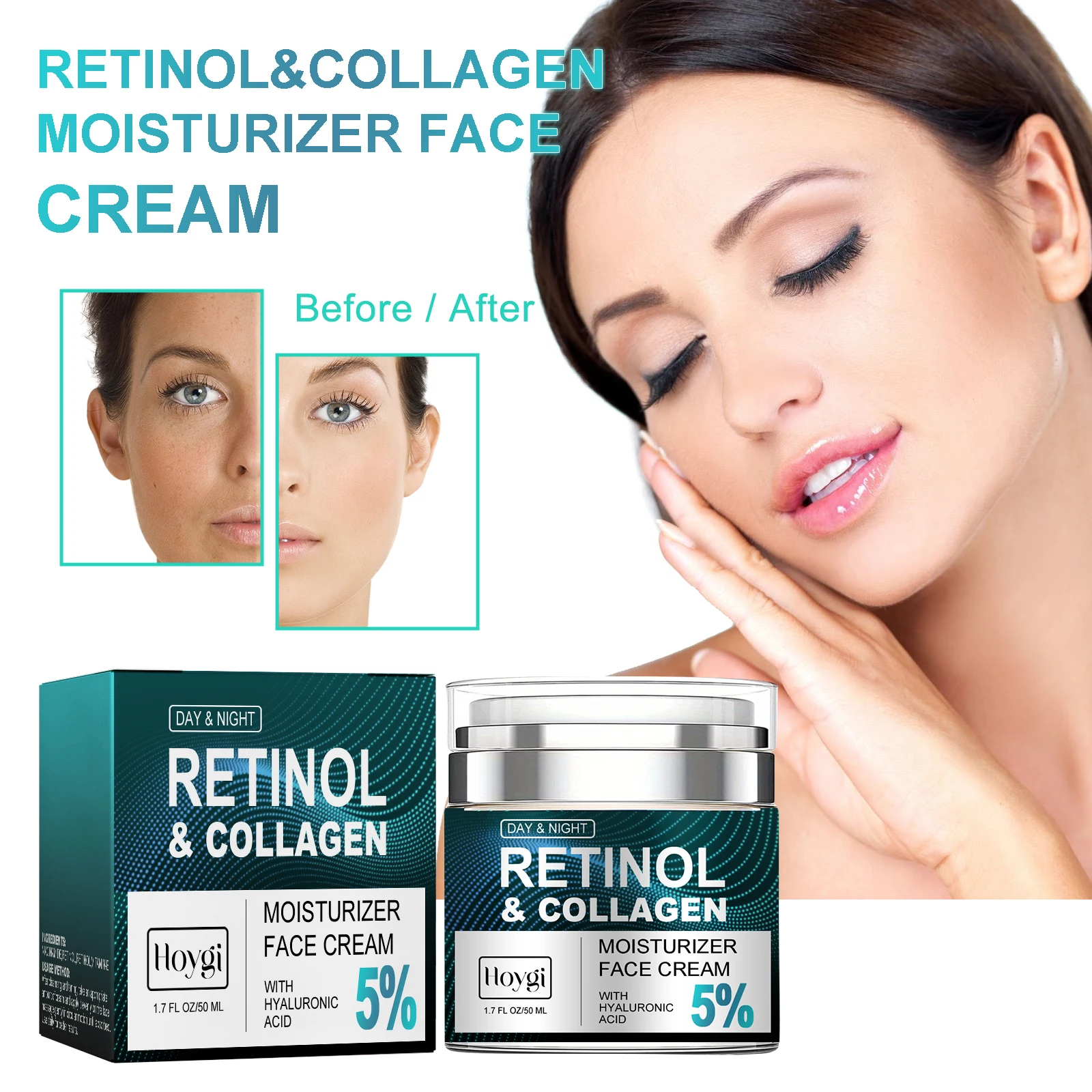 Retinol Anti Wrinkle Cream - Retinol gezichtscrème – verhelderende, voedende, hydraterende,