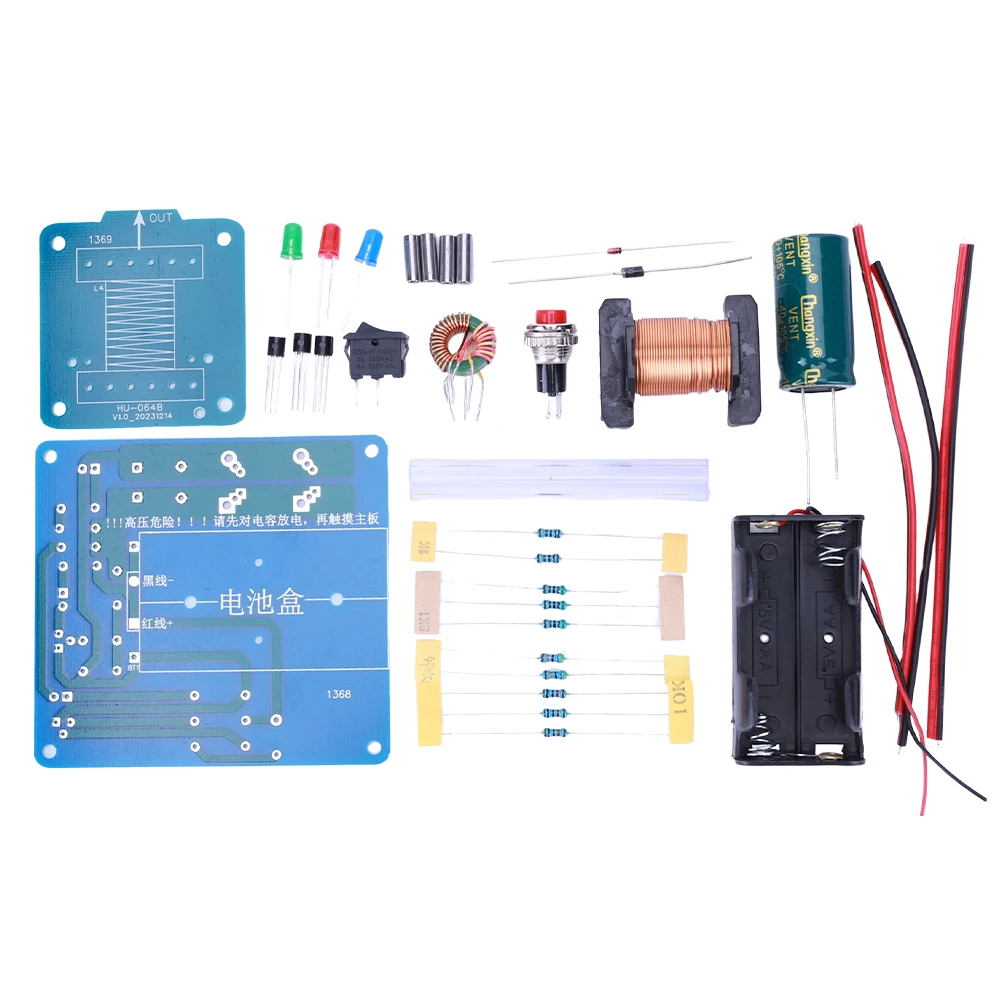 Electromagnetic Cannon DIY Kit Remote Cannon Shell DIY Production Kit Primary Coil Booster Module DIY Kit for Beginners