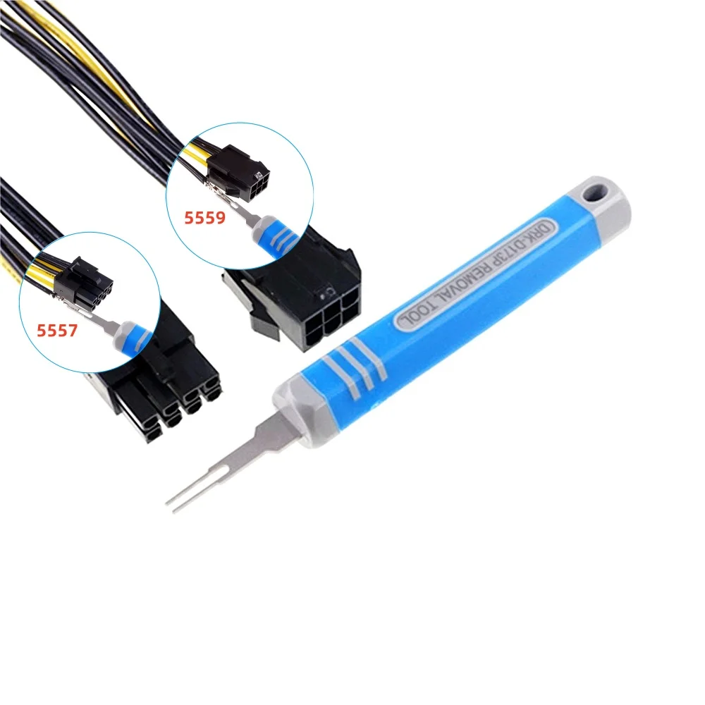 

DIY 5557 5559 4.2 mm 4 Pin 6 8 24 Pin ATX Power Connector Terminal Contact Pin Extractor Tool / Pin Remover Stainless Steel