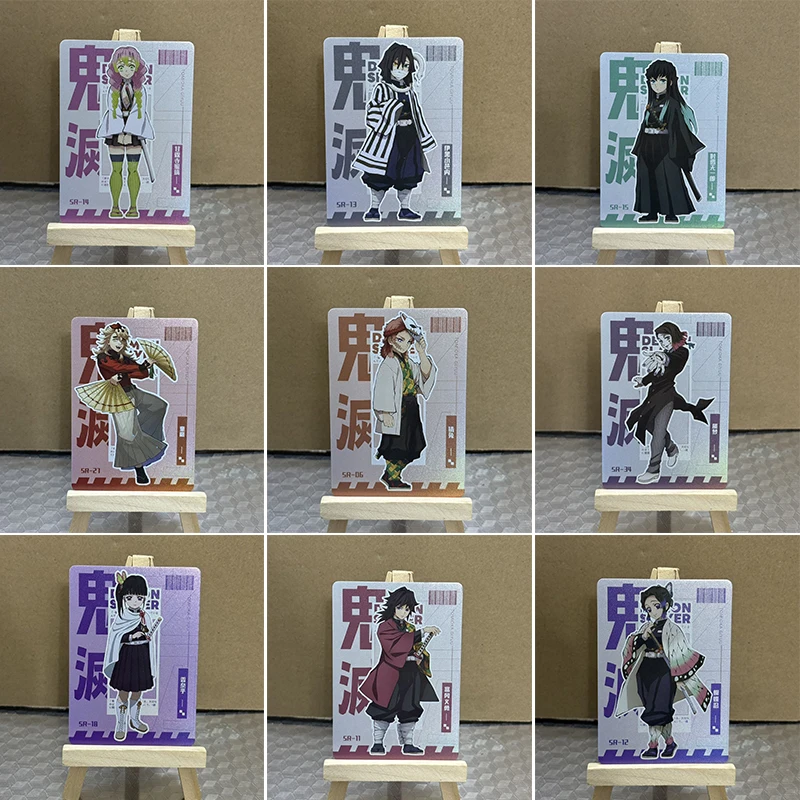 

Аниме Demon Slayer SR карты Kanroji Mitsuri Tomioka Giyuu Iguro Obanai коллекционные карты подарки на Рождество и день рождения детские игрушки